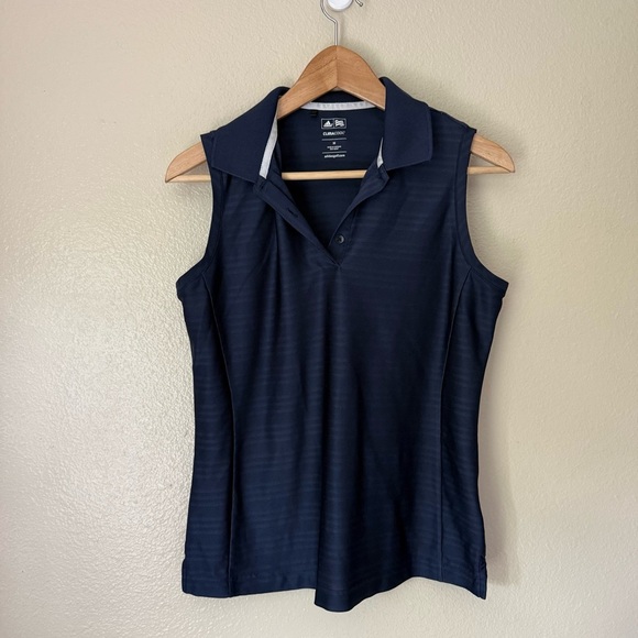 adidas Tops - ❇️Adidas Dark Blue Sleeveless Polo Top 2 for $22❇️